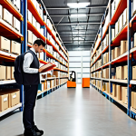 **Image Prompt: Theory and Practical Knowledge Balance**
   - Create an illustration showing a person studying logistics concepts from books on one side, while on the other side, they are engaged in practical inventory management tasks, like organizing stock in a warehouse. The background should depict a classroom setting merging into a real-world logistics environment.